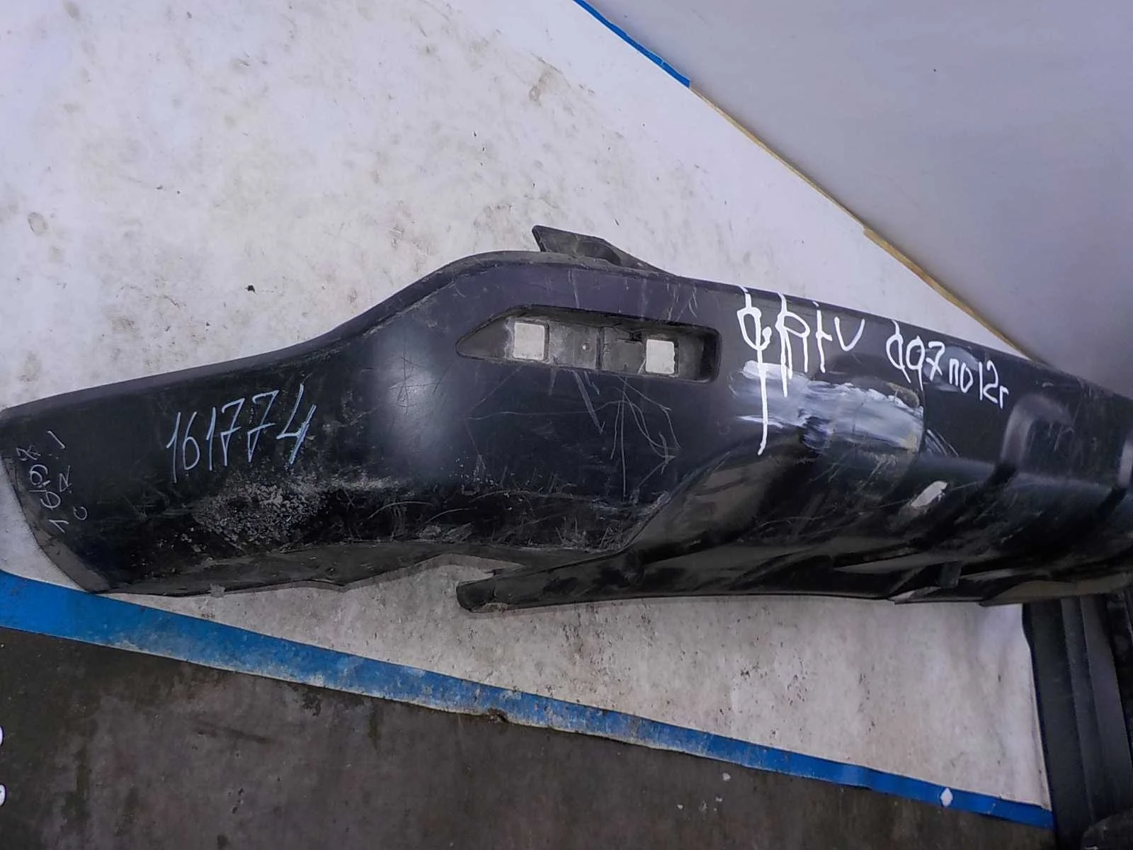 накладка на бампер Honda CR-V III рестайлинг (2009—2012) Зад