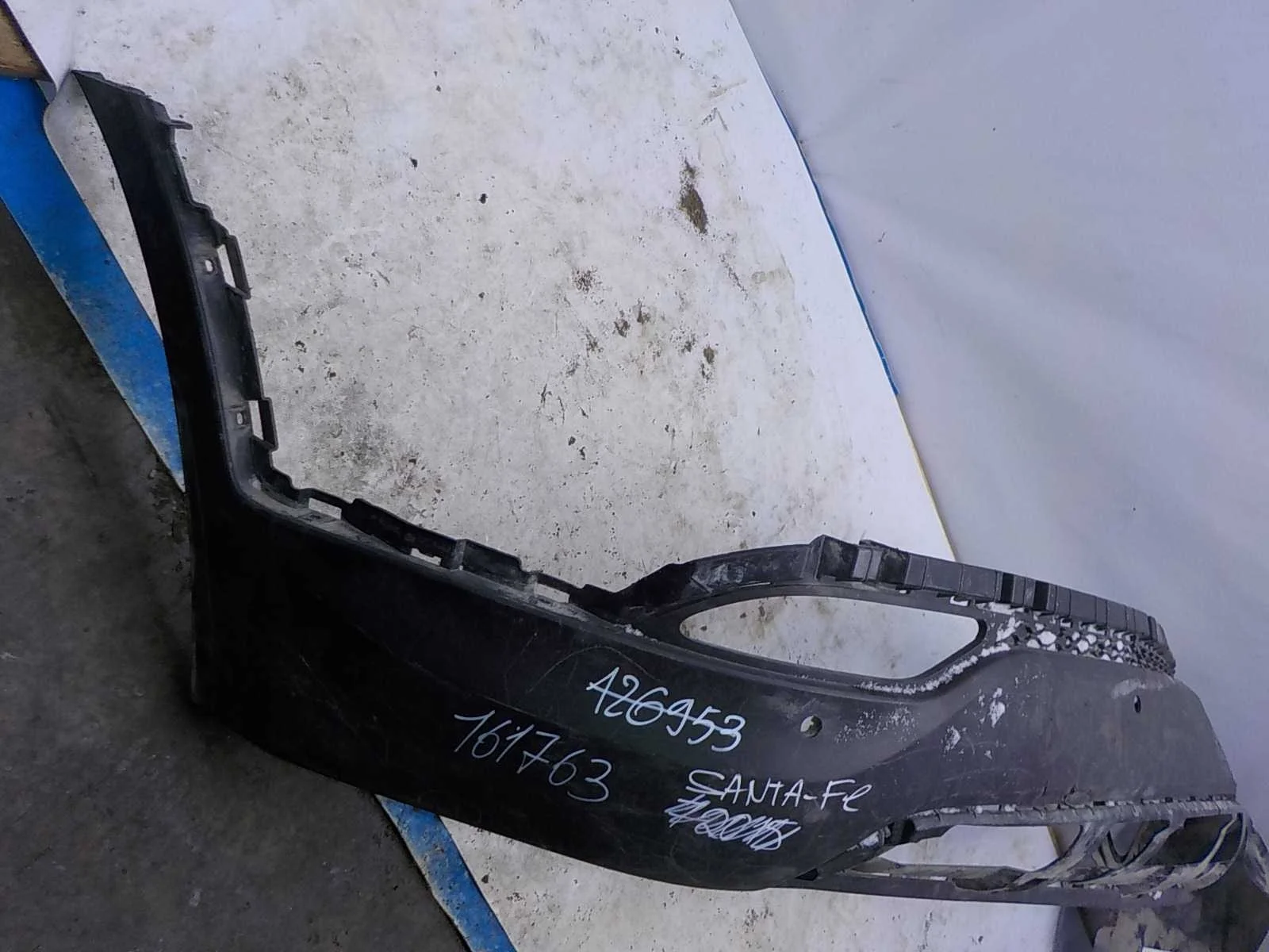 накладка на бампер Hyundai Santa Fe III (2012—2016) Зад