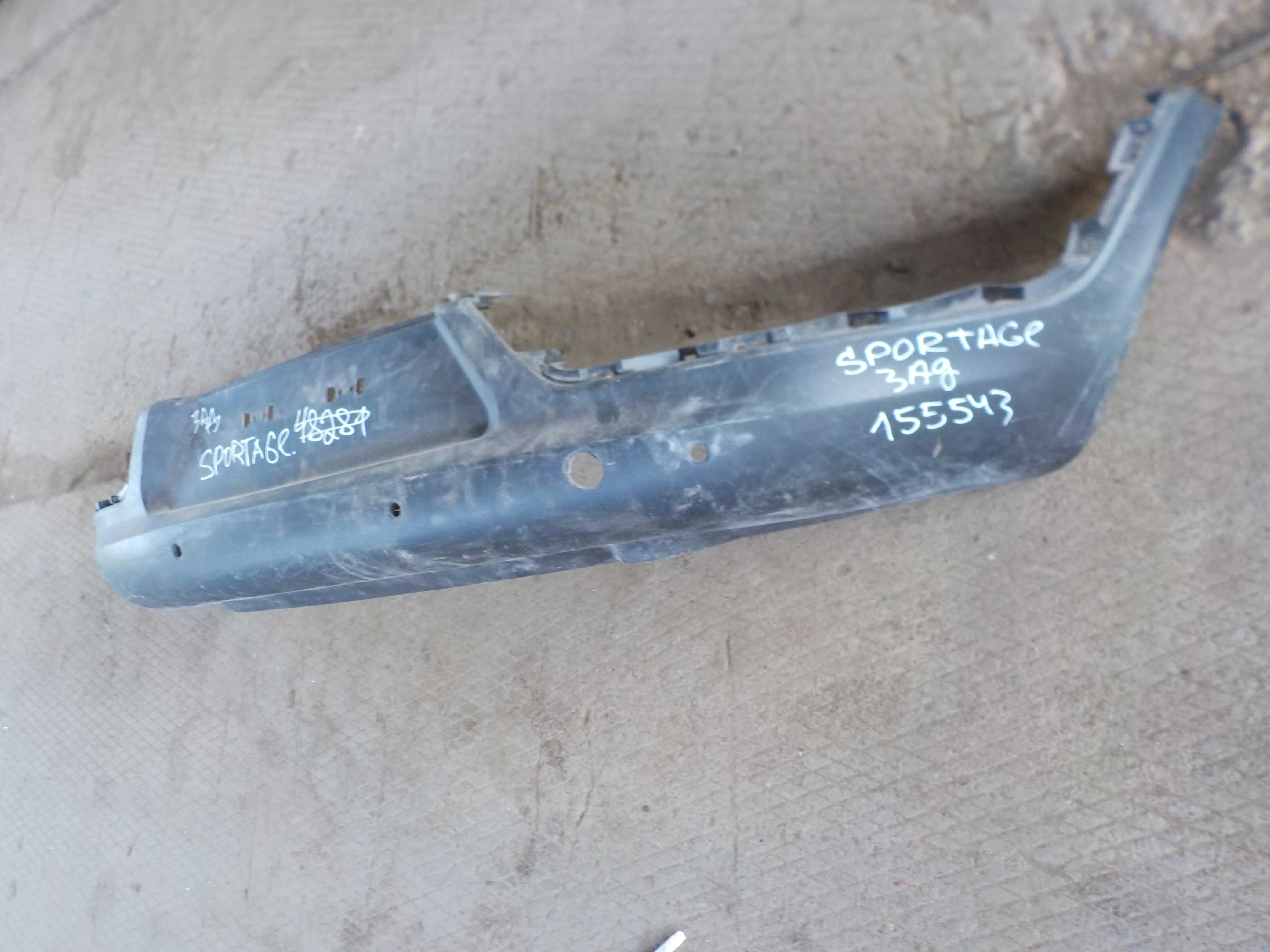 накладка на бампер Kia Sportage III (2010—2014) Зад