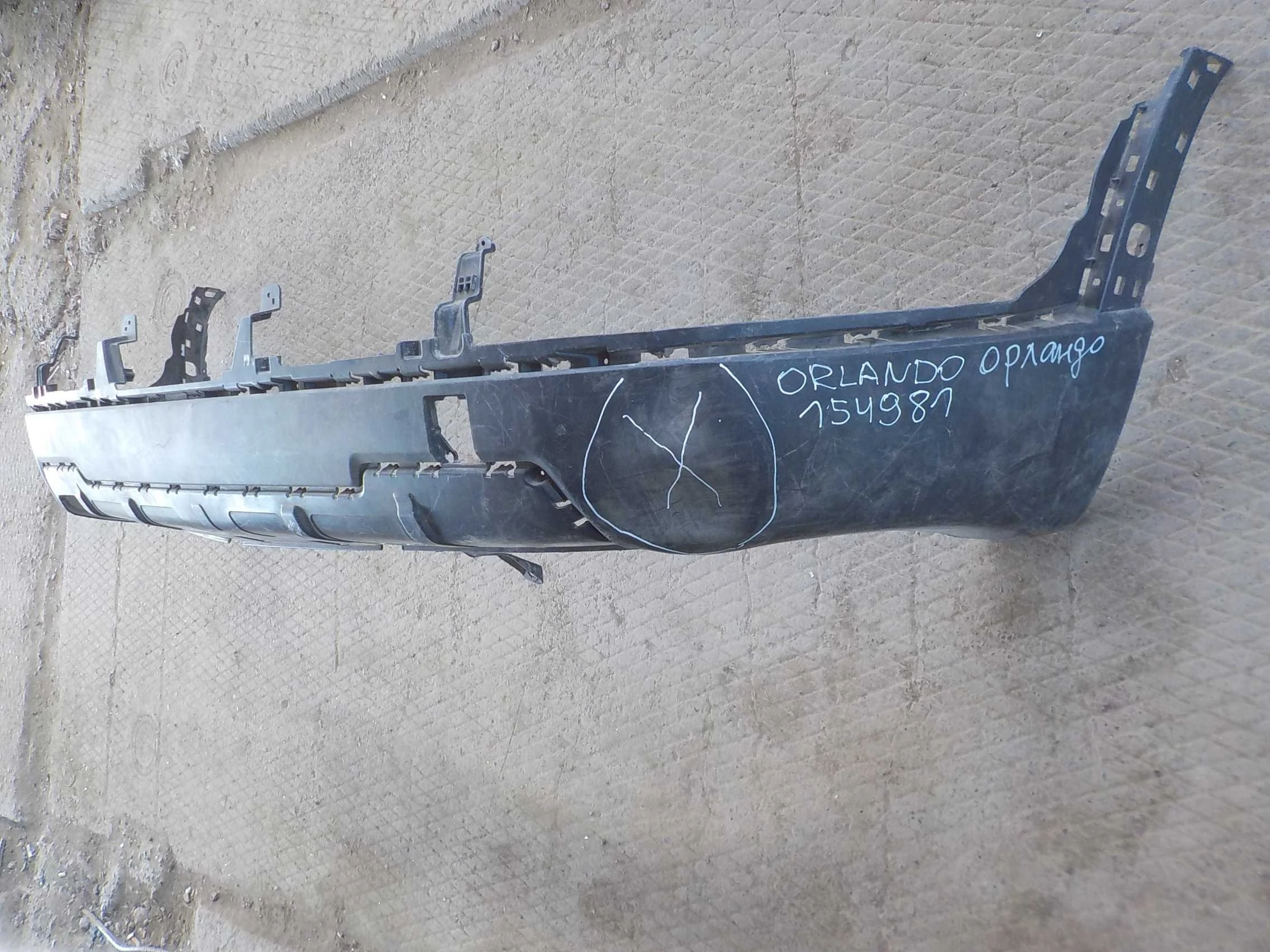 накладка на бампер Chevrolet Orlando I (2010—2018) Зад