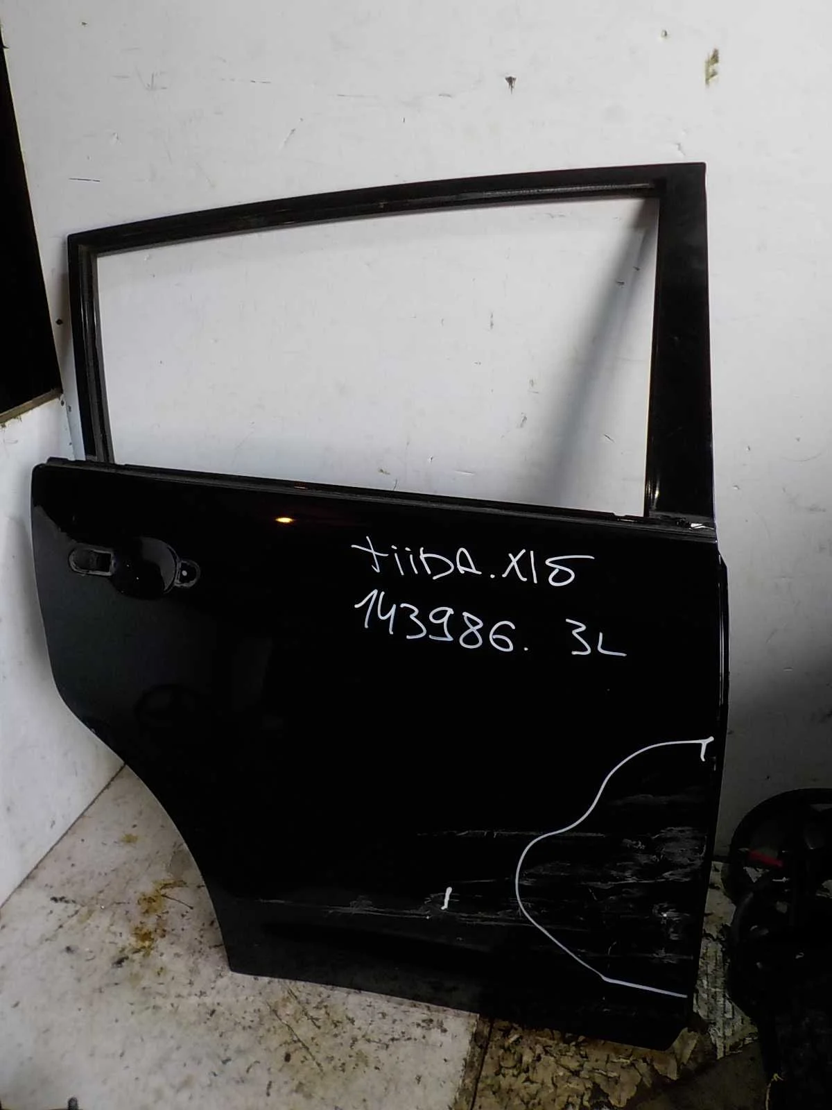 Дверь Nissan Tiida C11 рестайлинг (2010—2013) Зад Право