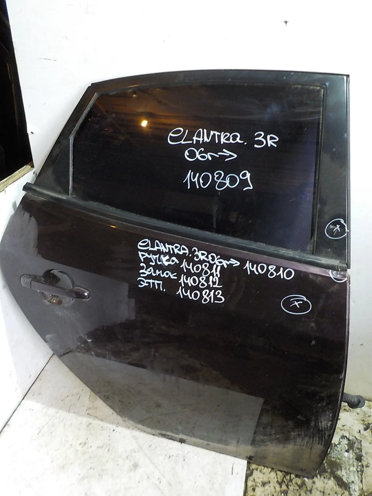 стекло Hyundai Elantra IV (2006—2011) Зад Право