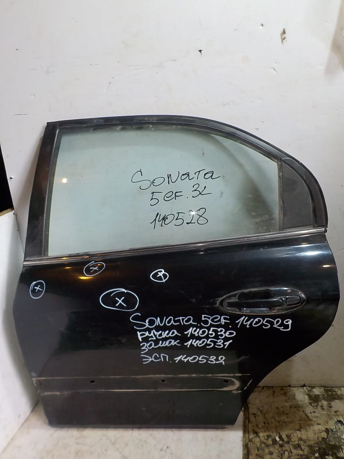 стекло Hyundai Sonata IV рестайлинг (2001—2012) Зад Лево