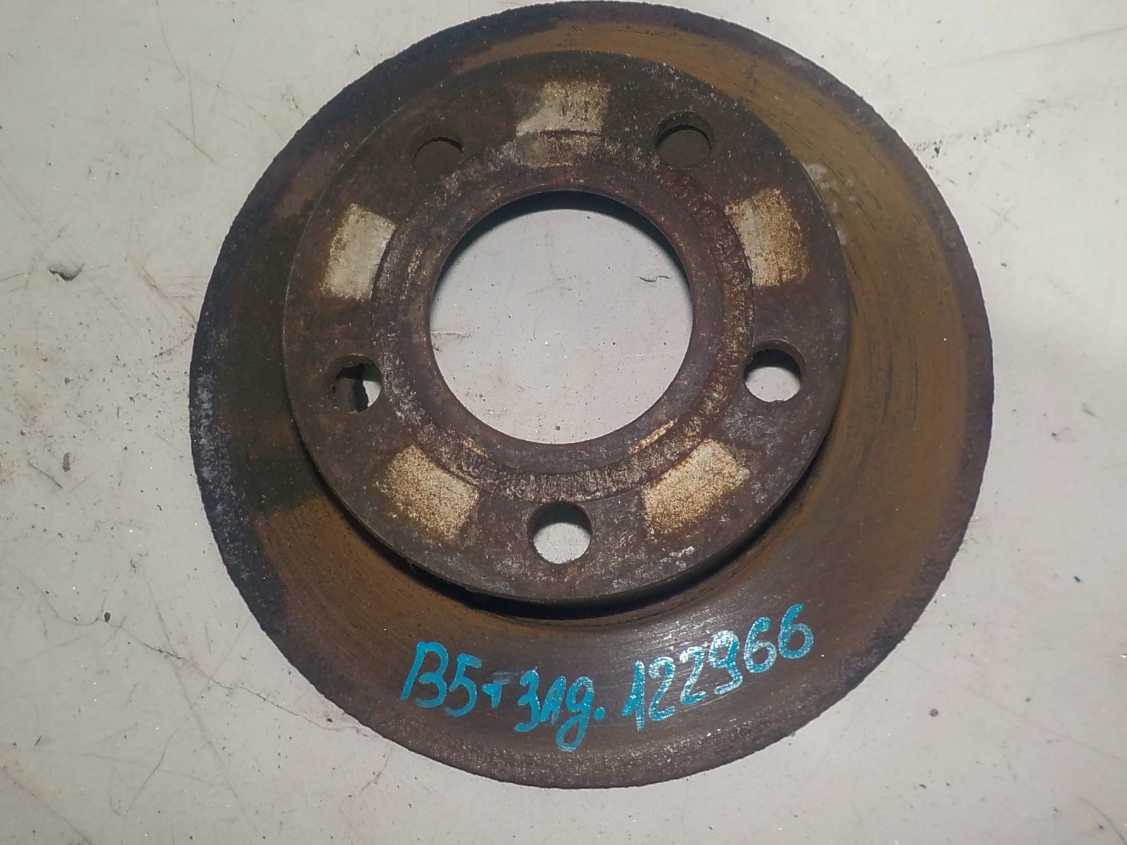 тормозной диск Volkswagen Passat B5 (1996—2001) Зад