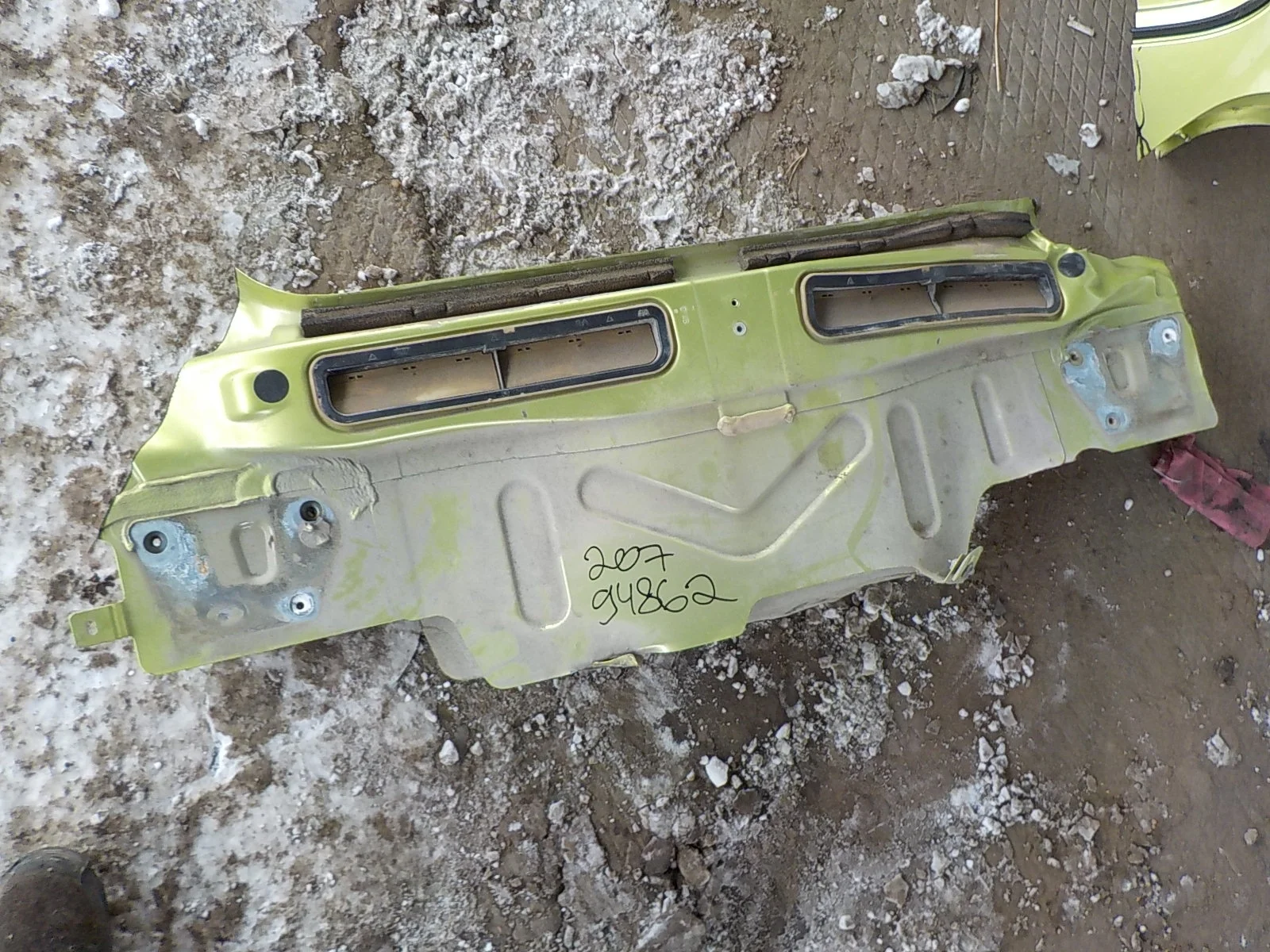 задняя панель кузова Peugeot 207 I (2006—2009)