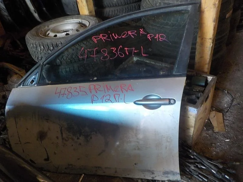 Дверь Nissan Primera P12 (2001—2008) Перед Лево