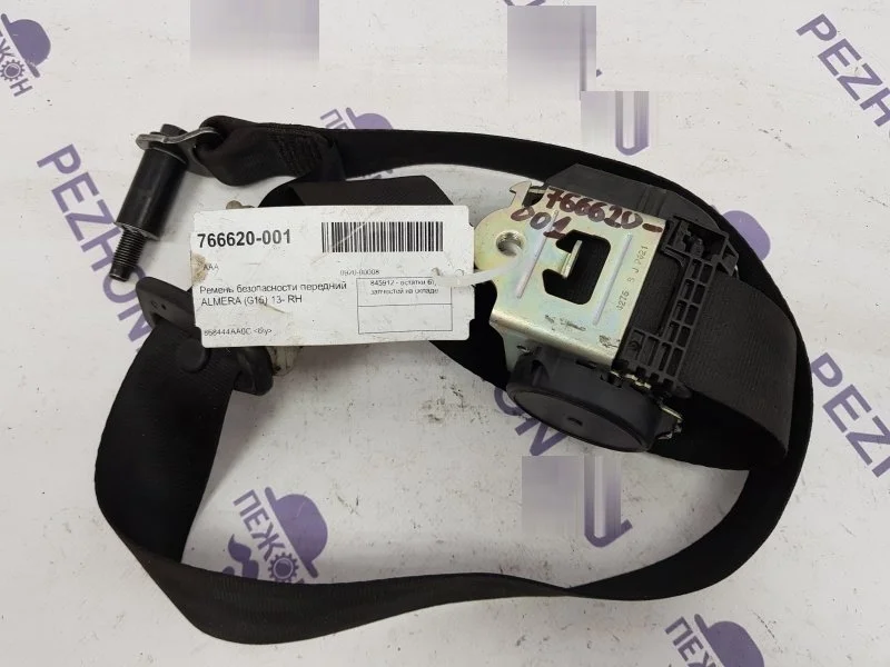 Ремень безопасности NISSAN ALMERA BN G15, передний правый