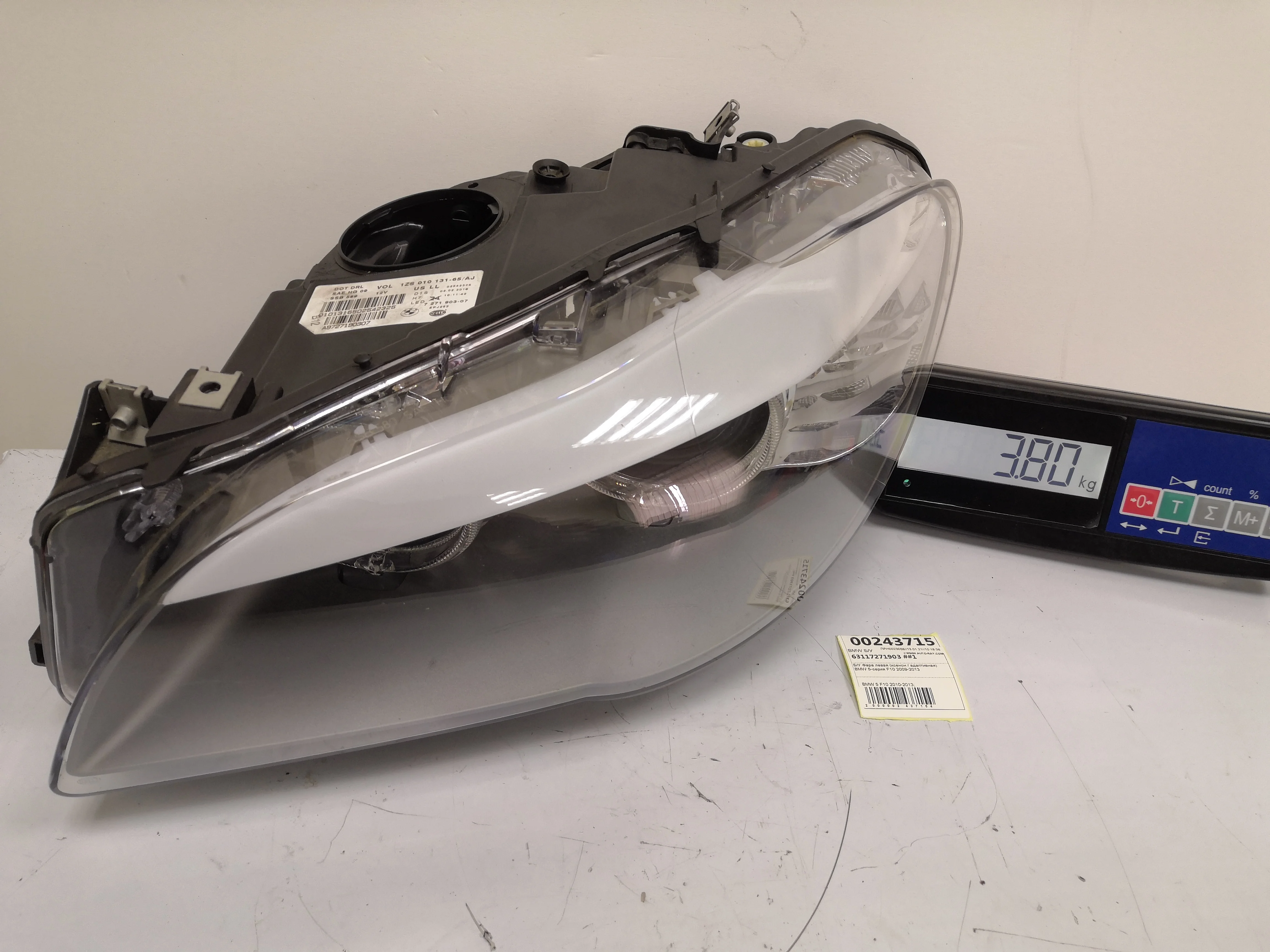 [Б/У] Фара левая (ксенон / адаптивная) BMW F10 до 2013г [Код: 00307622 ]