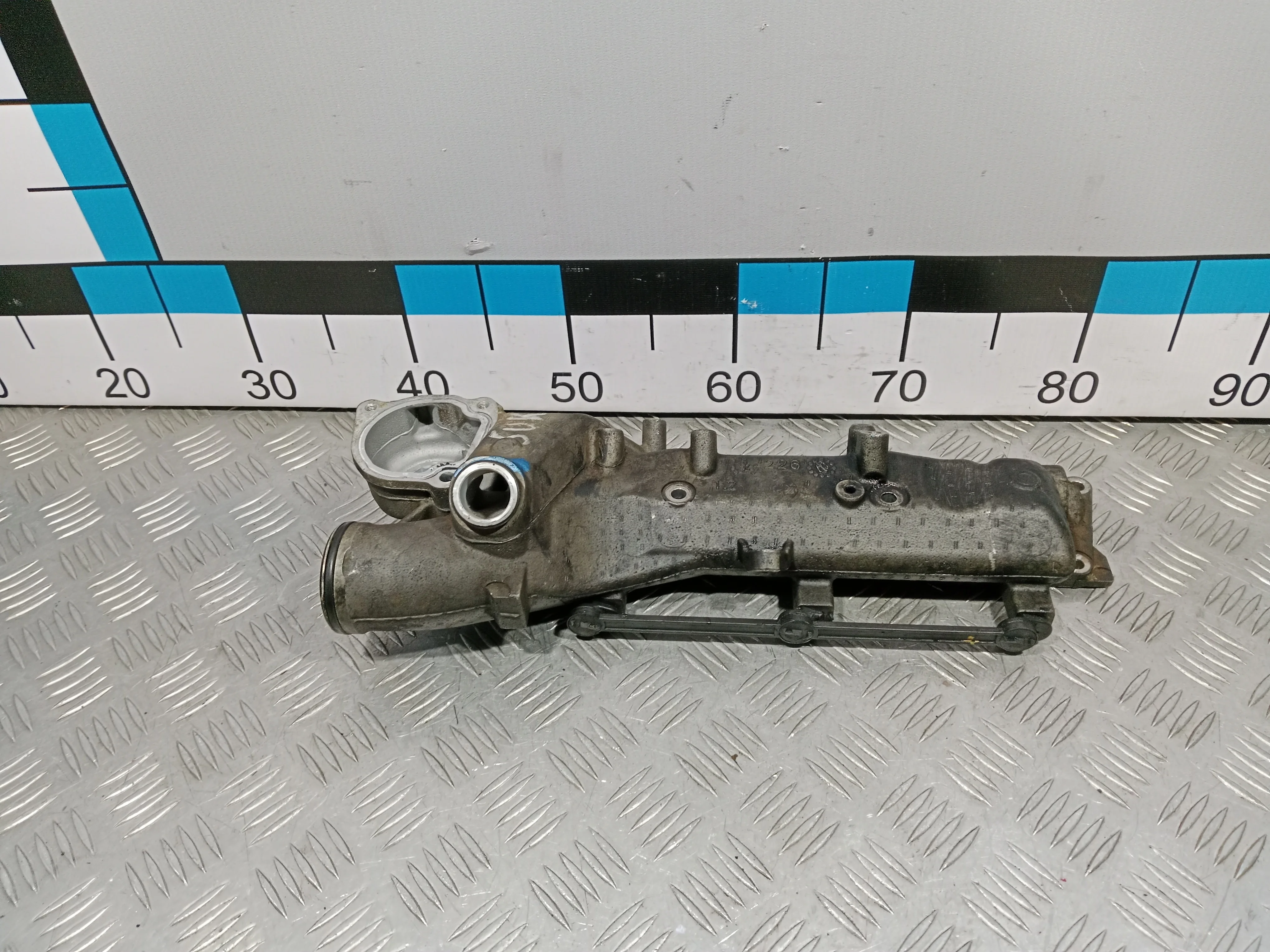 [Б/У] Впускной коллектор правый om 642 - Сломана тяга привода заслонок [Под ремонт] [Код: 00416019 ]