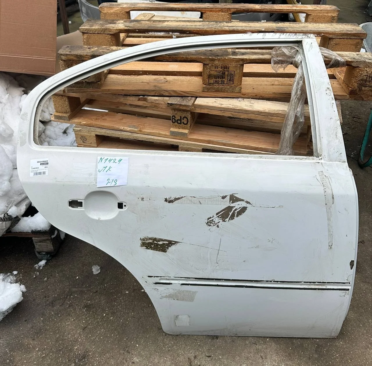 [Б/У] Дверь задняя правая Skoda Octavia (A4 1U-) 2000-2011, Skoda Octavia 1997-2000 [Код: 00338857 ]