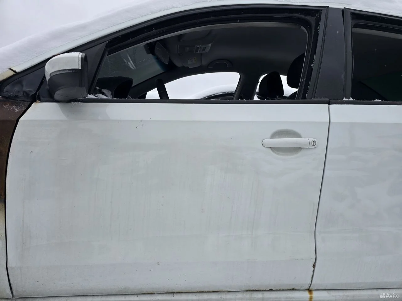 Дверь передняя левая vw polo sedan lc9a белая поло