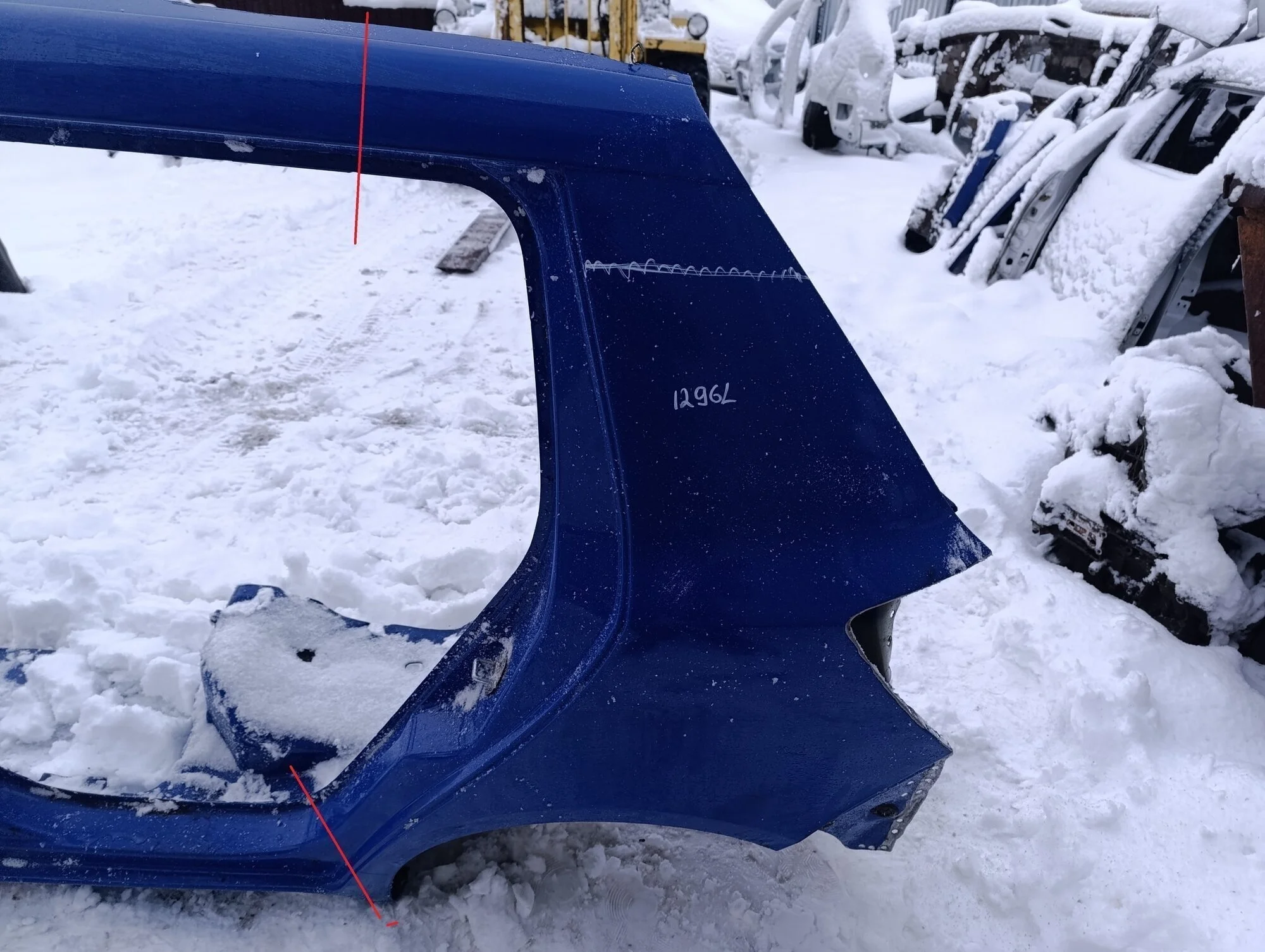 Крыло заднее левое Fabia 2007-2015