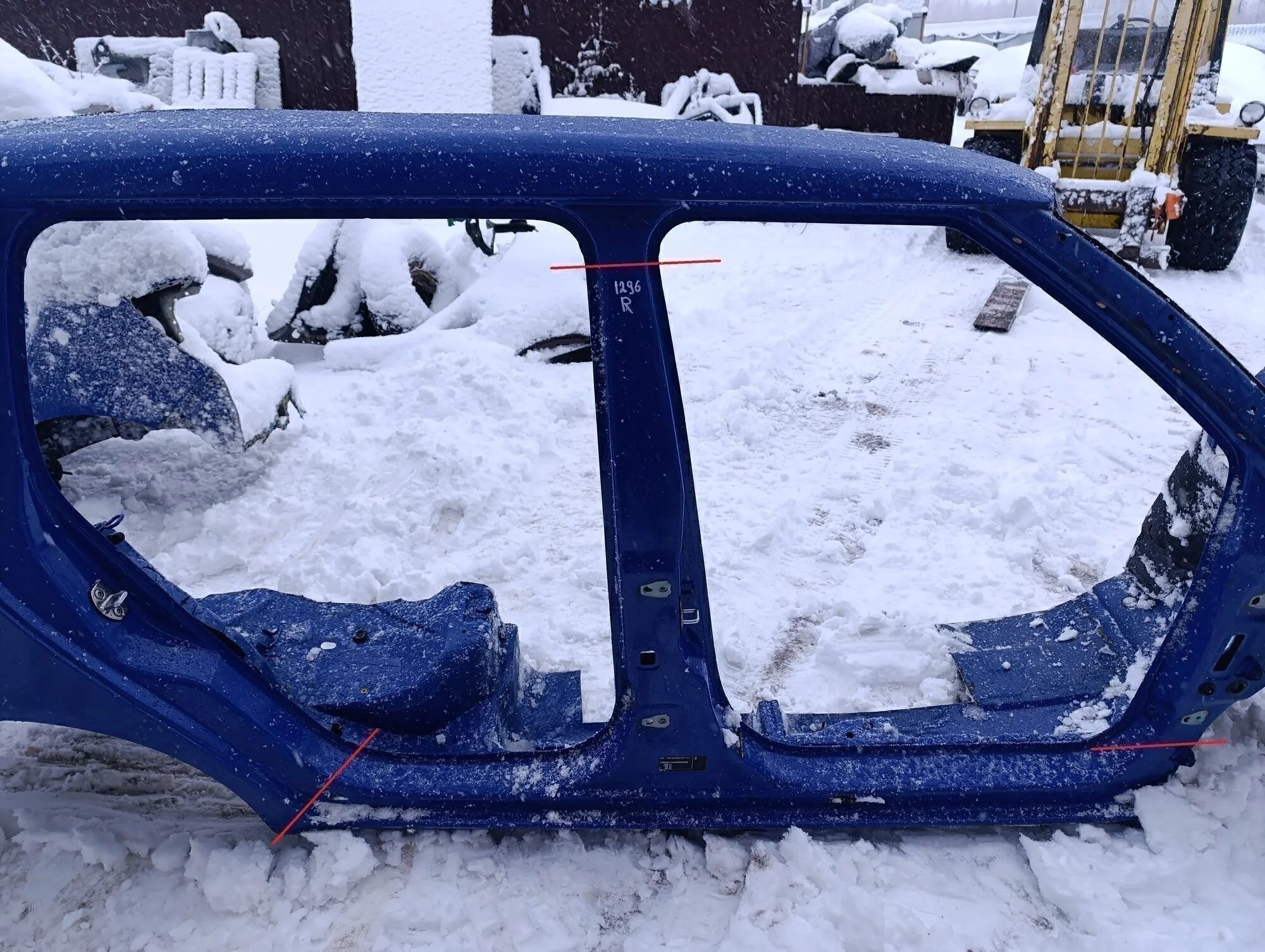 Порог со стойкой правый Fabia 2007-2015