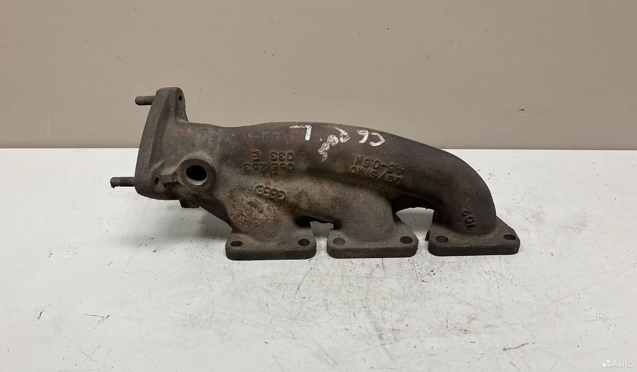 Левый выпускной коллектор audi a6 c6 рест