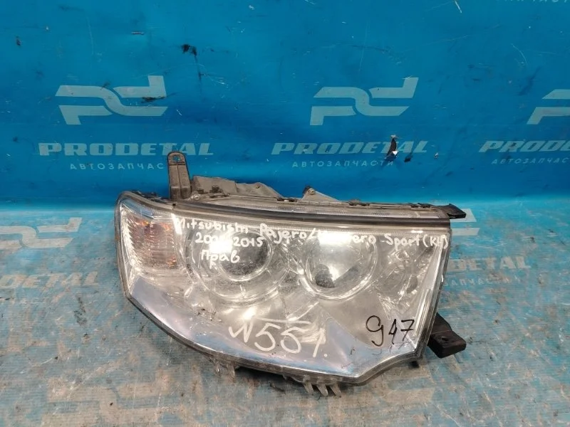 Фара правая Mitsubishi Pajero Sport KH 2008-2013