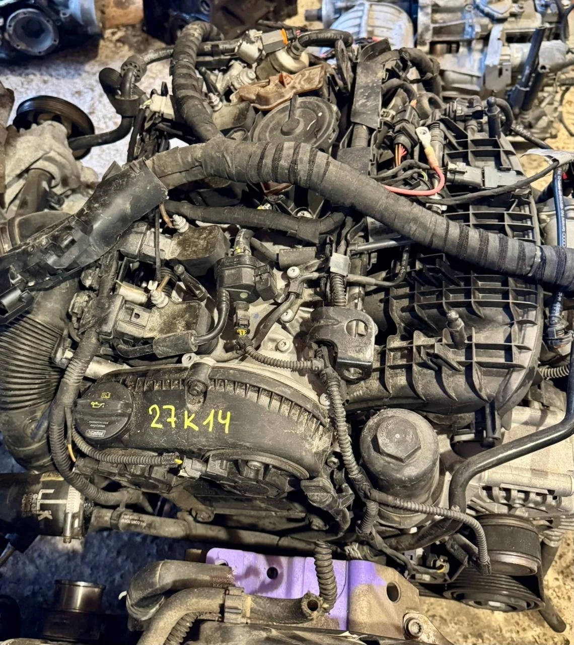 Двигатель с навесным 1.8 cyga (из японии) Audi A6 2015 C7