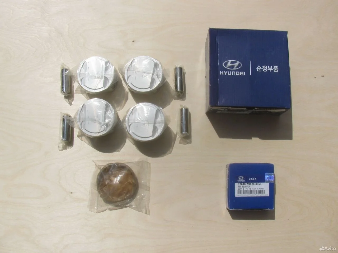 Комплект поршней hyundai kia g4kd ремонтные +0.5