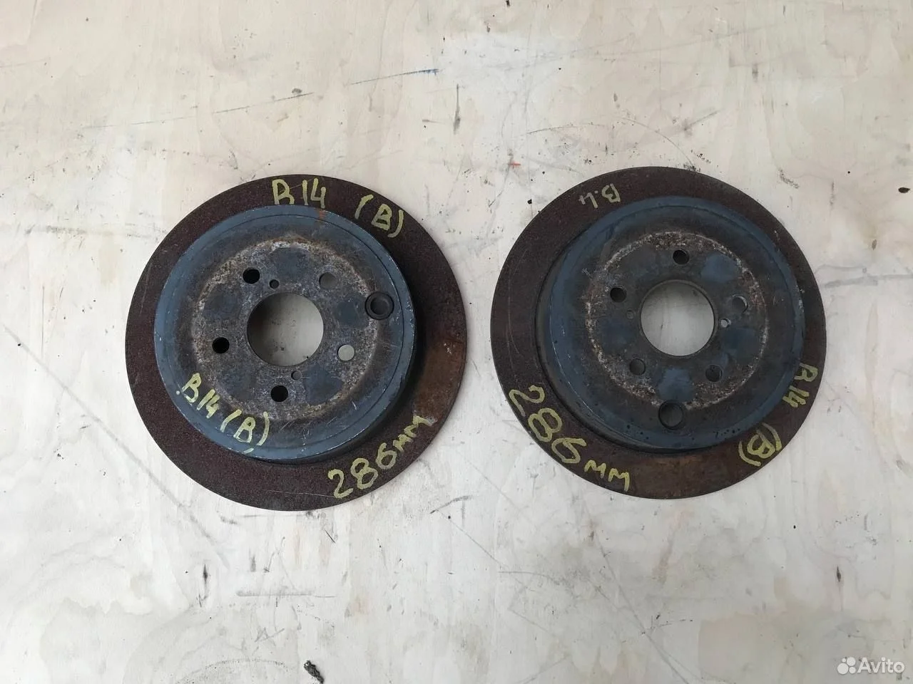 Диск тормозной задний subaru 286 мм