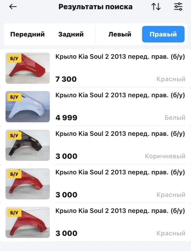 Крыло Kia Soul 2013-2019 66321B2000 2, переднее правое