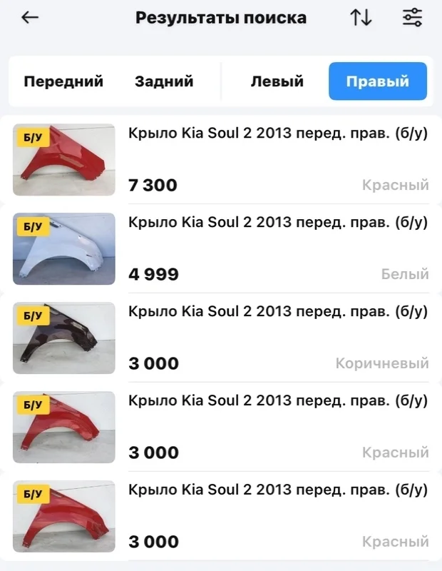 Крыло Kia Soul 2013-2019 66321B2000 2, переднее правое