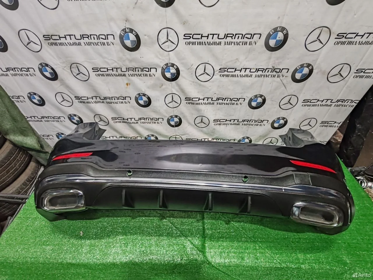 Бампер задний mercedes glc x253 рест оригинал