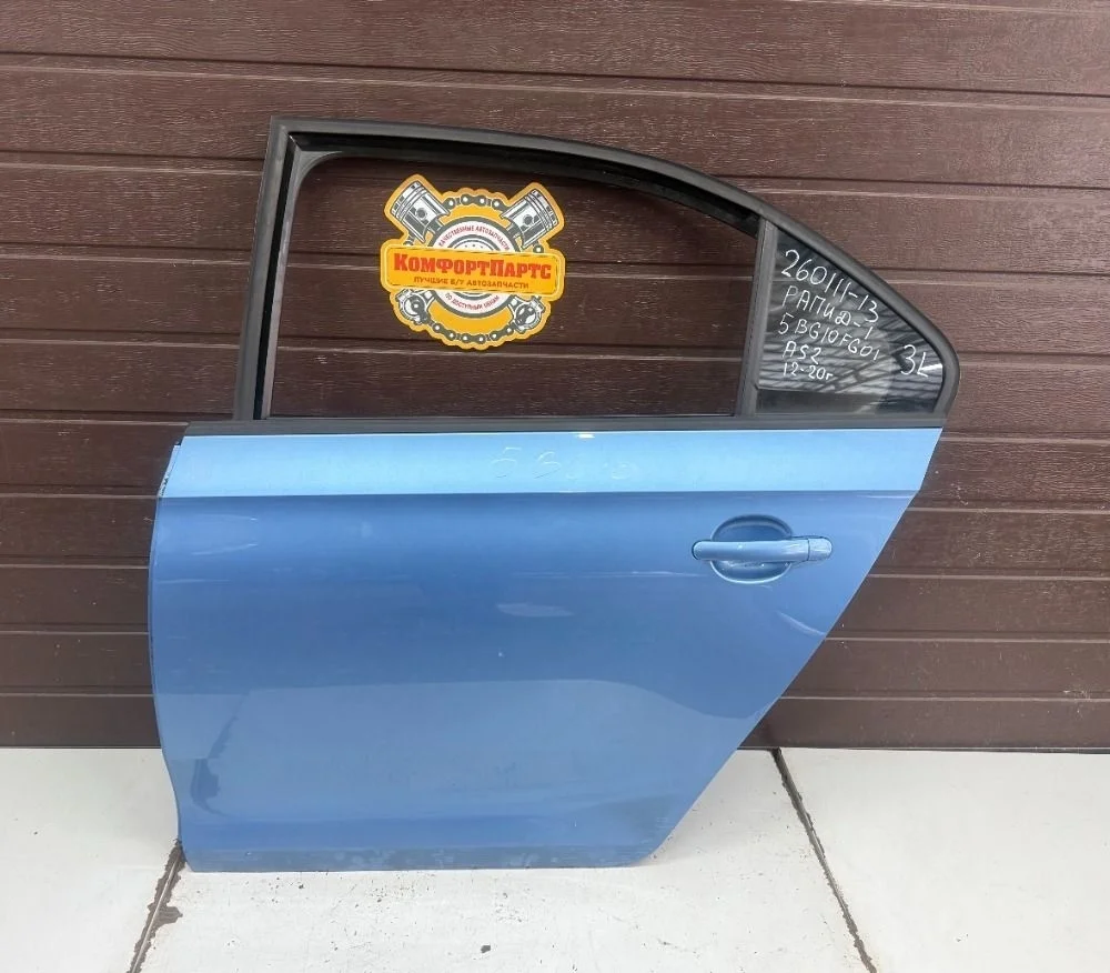 Дверь задняя левая Skoda Rapid I (2012—2017)