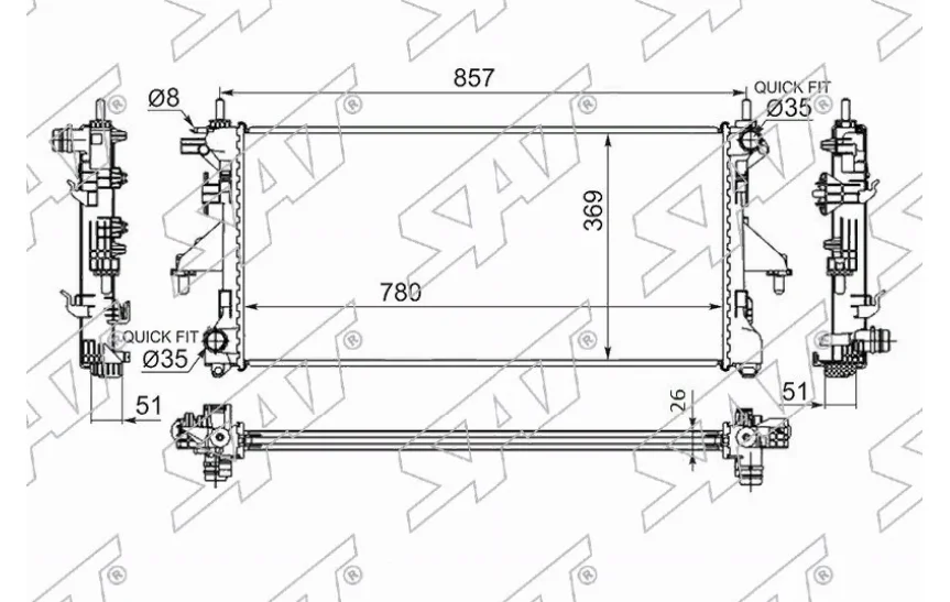 Радиатор основной FIAT Ducato III (2006—2014)