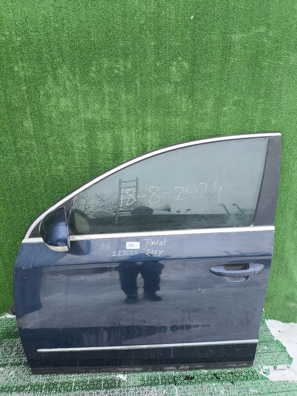 Дверь VOLKSWAGEN PASSAT B6 2005- передняя левая синяя б/у PASSAT B6(2005-2010)