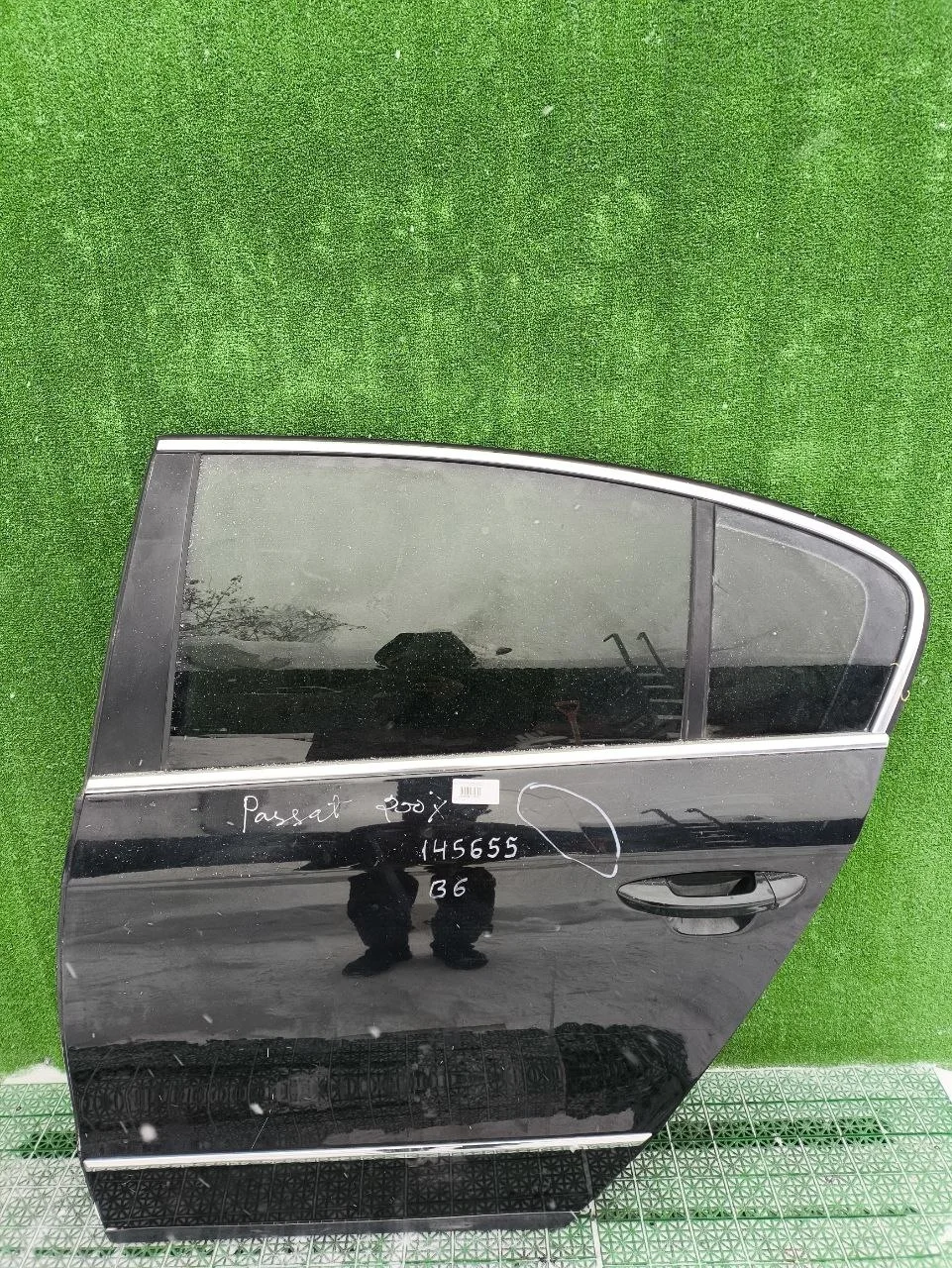 Дверь VOLKSWAGEN PASSAT B6 2005- задняя седан левая чёрная б/у PASSAT B6(2005-2010)