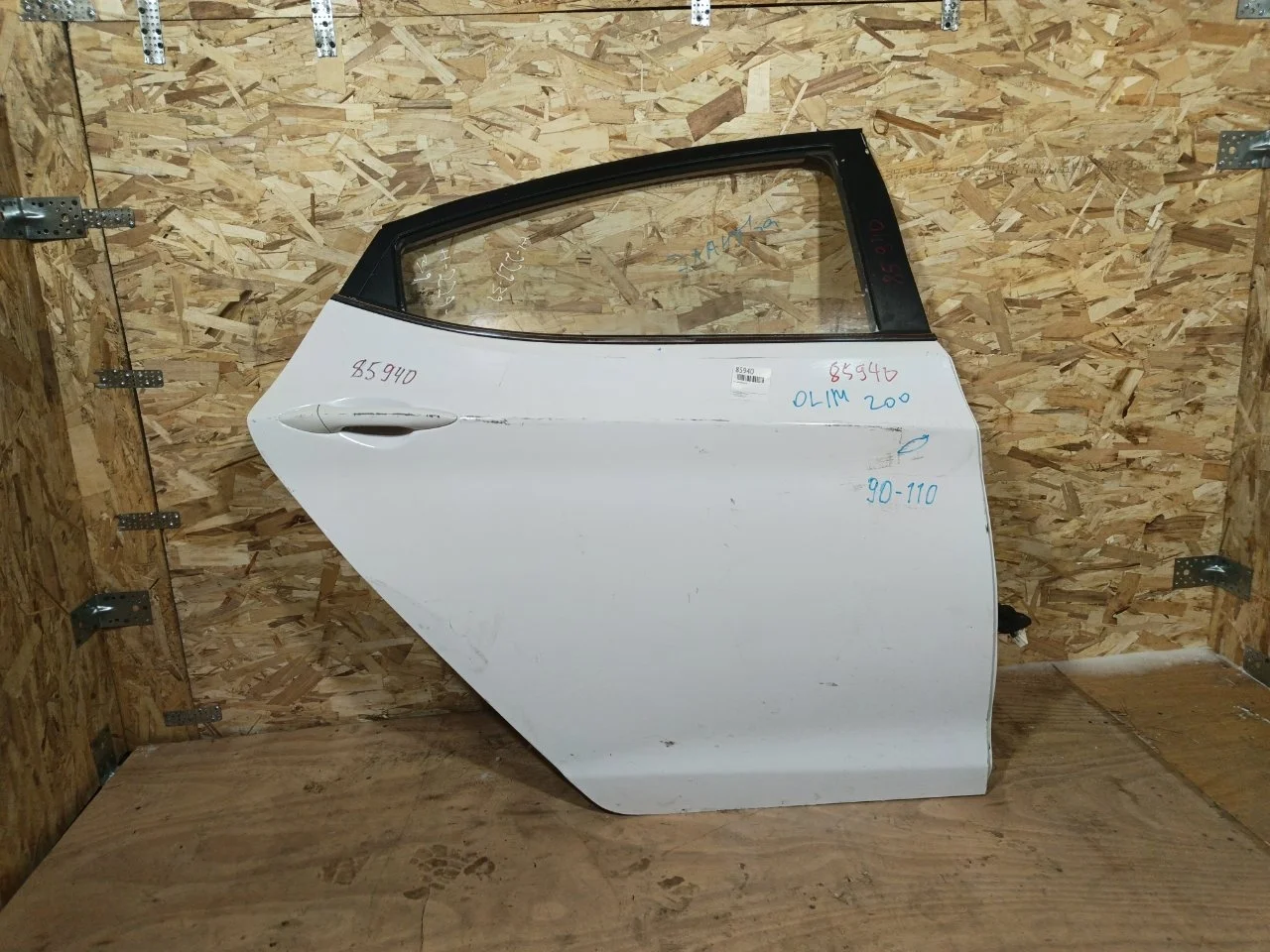 Дверь Hyundai Elantra 2010-2016 770043X001 5, задняя правая