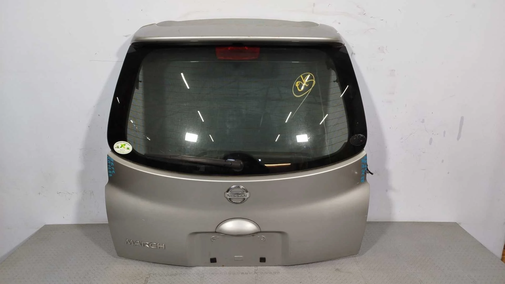 ДВЕРЬ ЗАДНЯЯ NISSAN K0100AX0BM серебро, KY0 KB1288