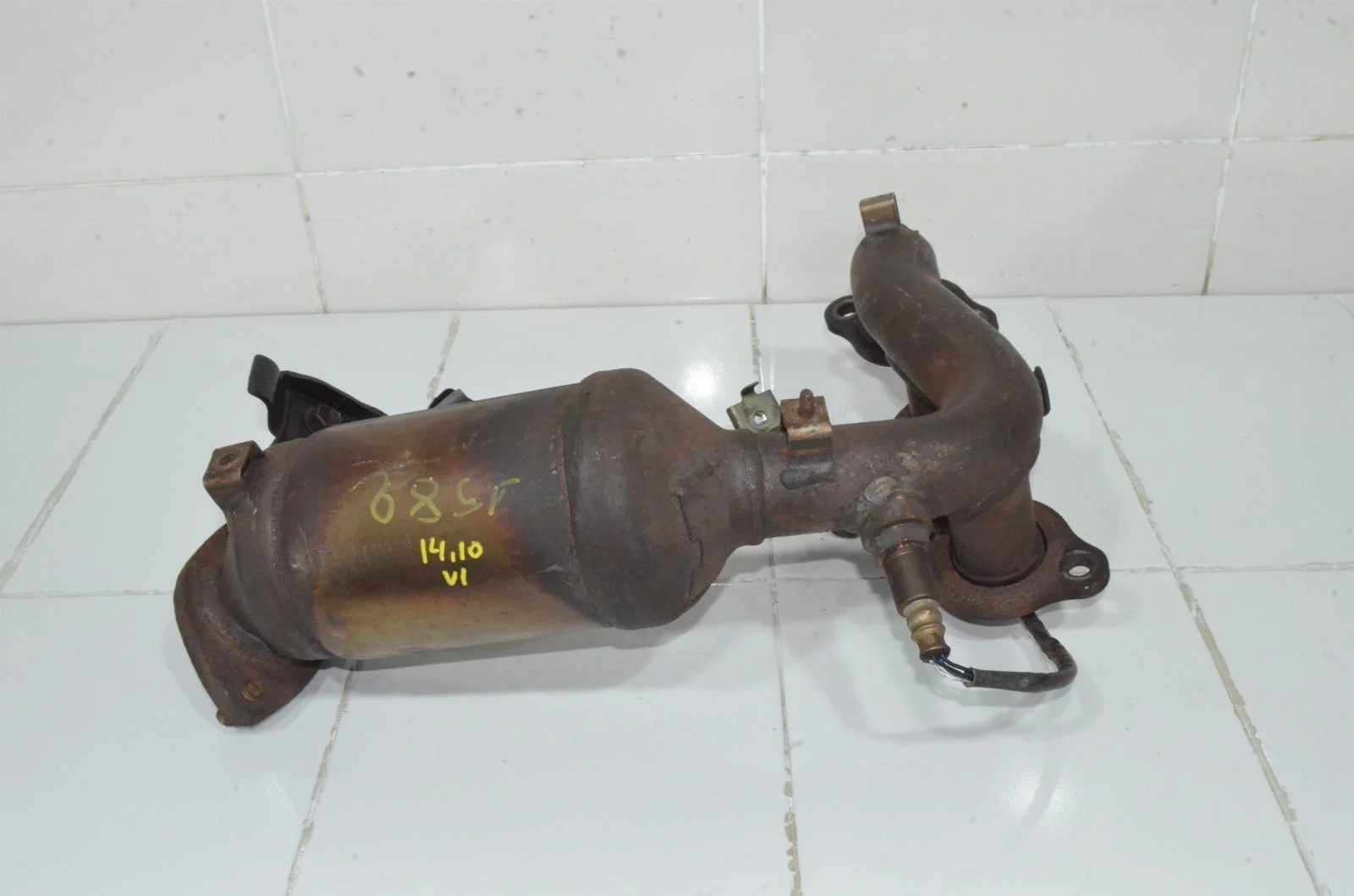 Коллектор выпускной TOYOTA HIGHLANDER 2004 2505220190 MCU28 3.3 (3MZFE), левый