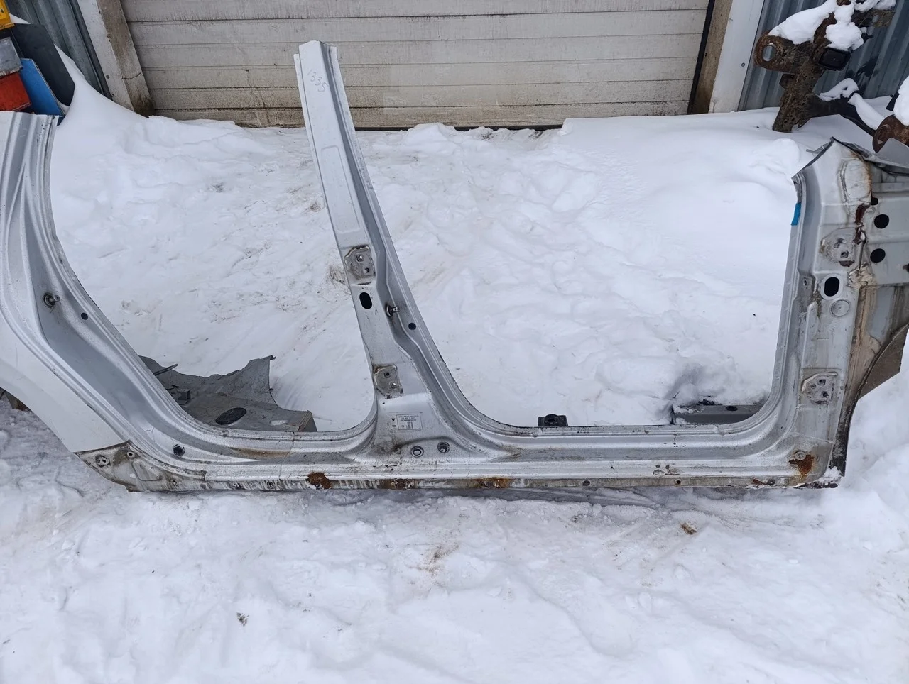 Порог со стойкой правый Duster 2012>