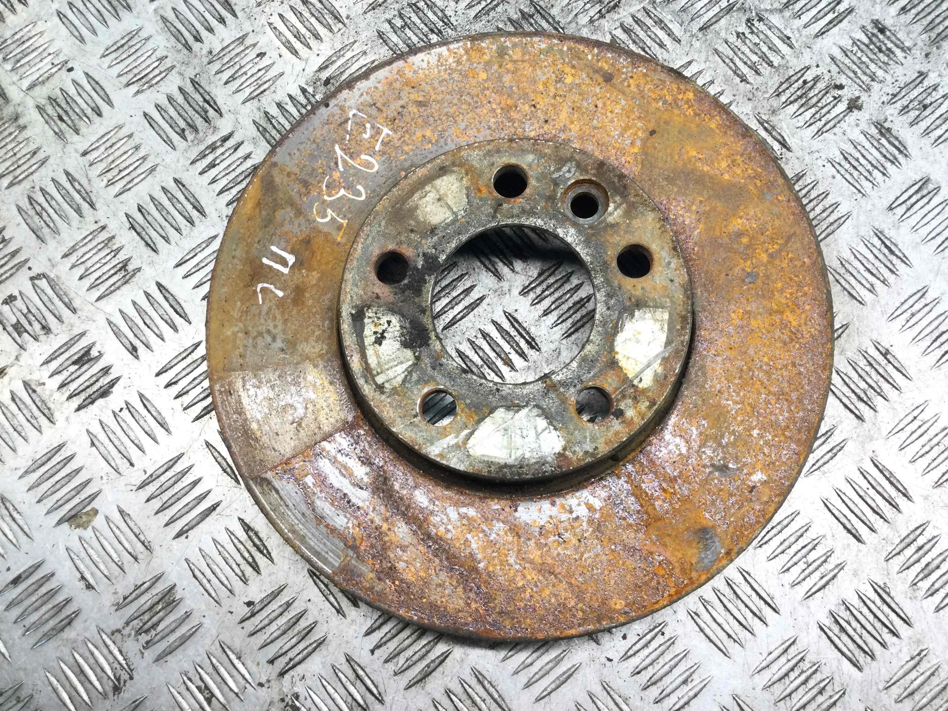 Диск тормозной передний Volkswagen Touareg 1 поколение 2002-2007 дизель 2.5 TDI Автомат Внедорожник