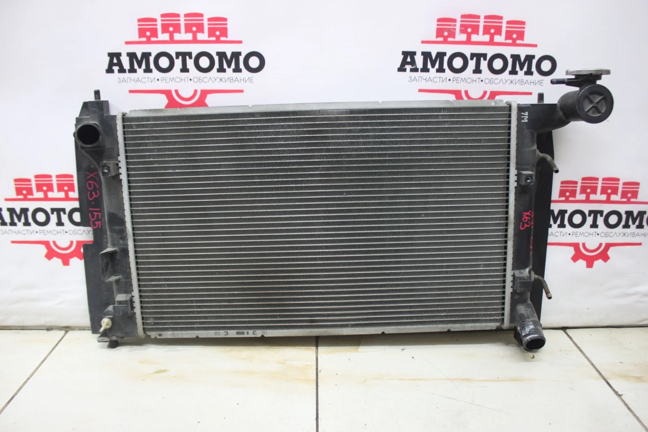 Радиатор двигателя Toyota Corolla Spacio ZZE124 1ZZFE 2001 Оригинал Контрактная