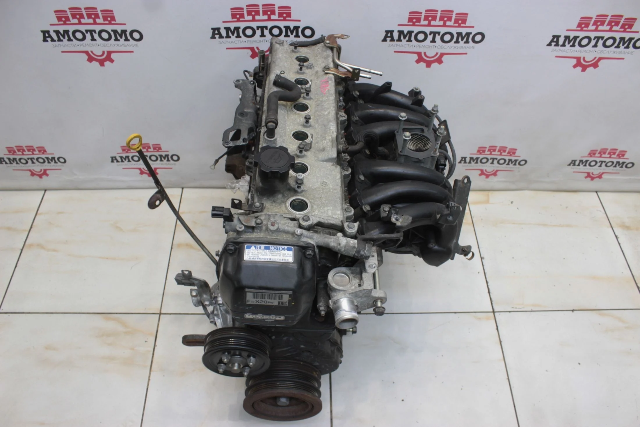 Двигатель Toyota Mark II Wagon Blit GX115 1GFE 2006 Оригинал Контрактная