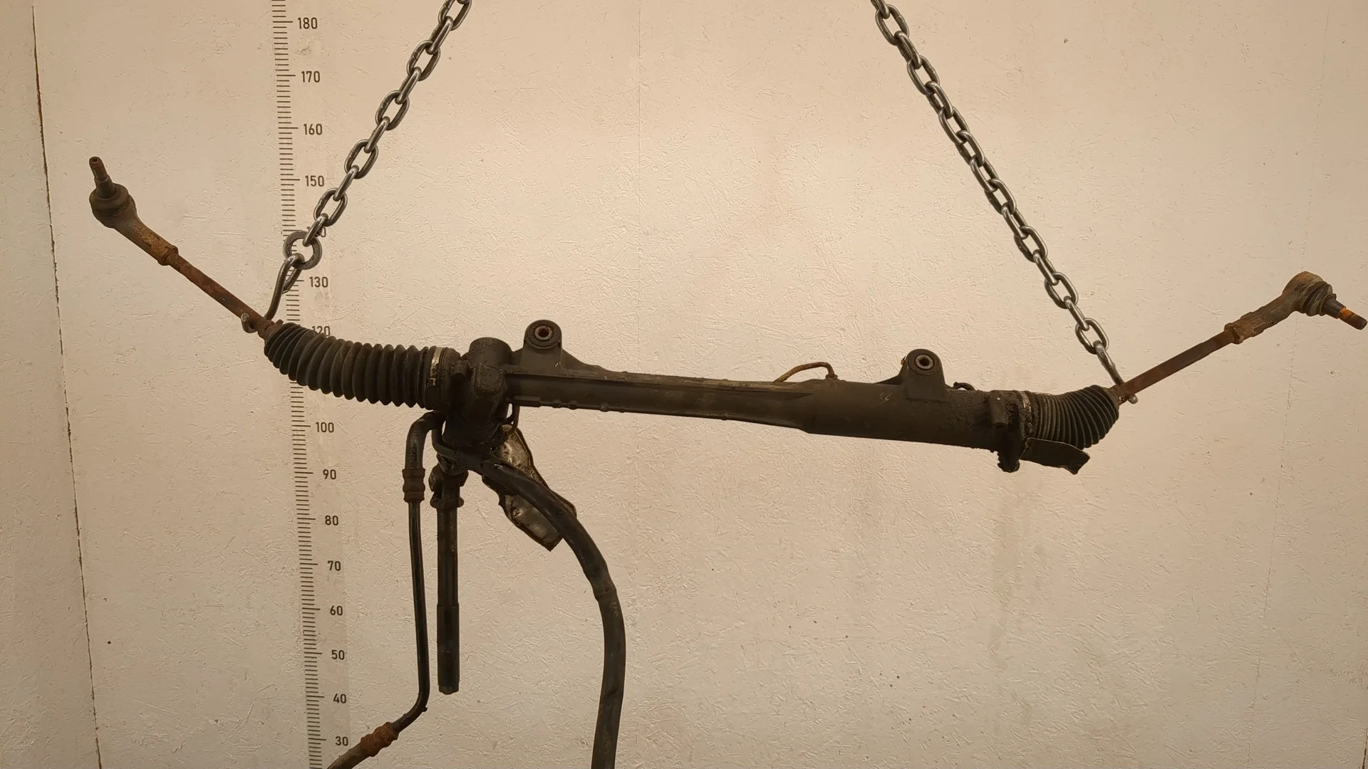 Рейка рулевая с г/у Volkswagen Touareg 2002-2007 Джип (5-дверный) КПП автомат 4х4 (АКПП) AXQ Бензин 4.2 л Инжектор