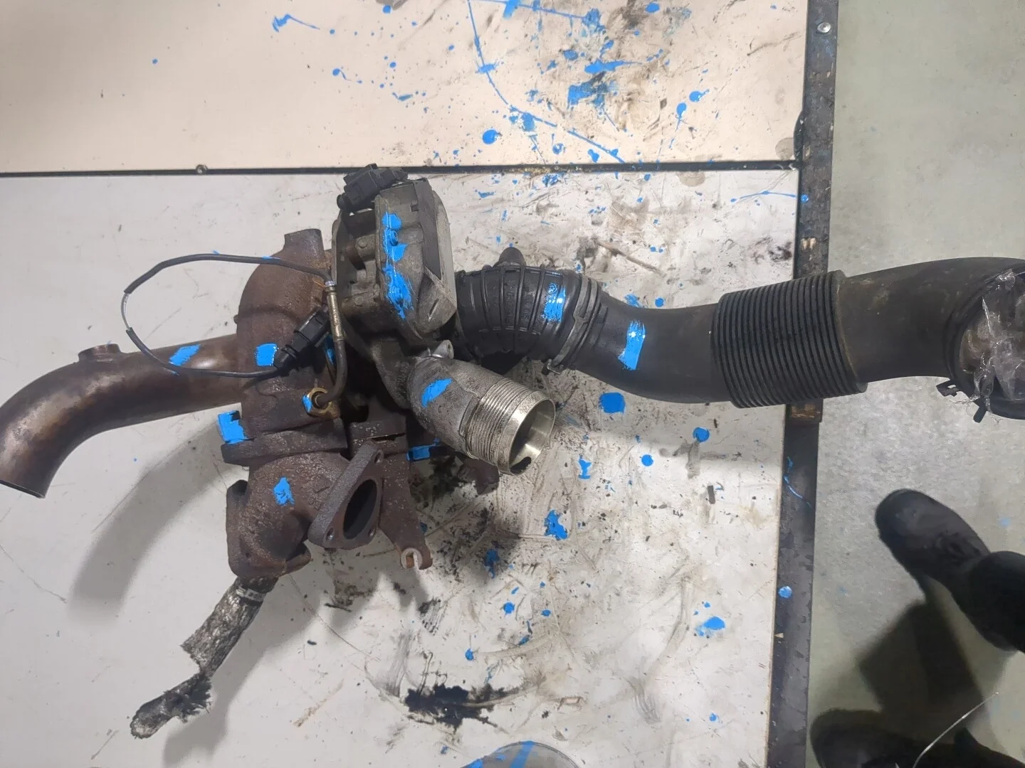 Турбина Volkswagen Touareg 2002-2007 Джип (5-дверный) КПП автомат 4х4 (АКПП) BKS Дизель 3 л TDI