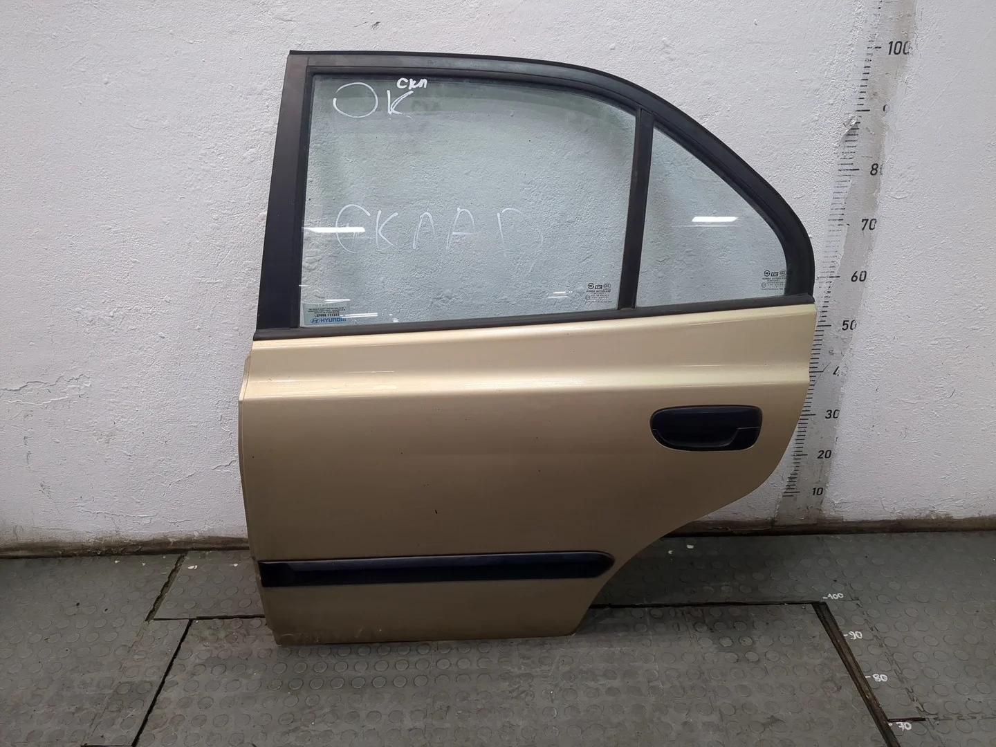 Дверь боковая (легковая) Hyundai Accent 1999-2012 Хэтчбэк 5 дв. КПП 5-ст.мех.(МКПП) G4EA Бензин 1.3 л Инжектор