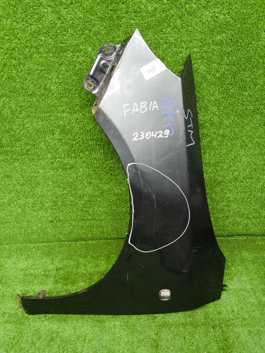 Крыло SKODA FABIA 2, ROOMSTER 2007- переднее левое зелёное б/у FABIA 2(2007-2015);ROOMSTER(2007-2015)