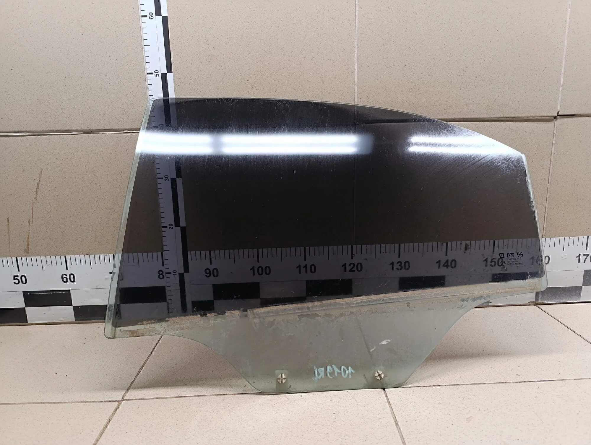 Стекло двери задней левой Aveo (T250) 2005-2011