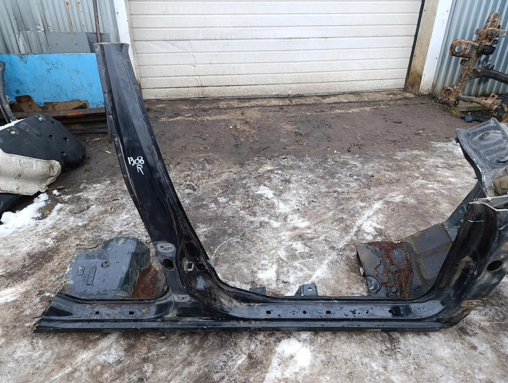 Порог со стойкой правый Almera Classic (B10) 2006-2013