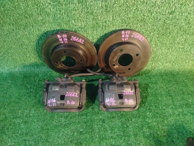 Комплект суппорта и диски Nissan Almera Classic B10 2006-2012 4100195F0A B10, передний правый