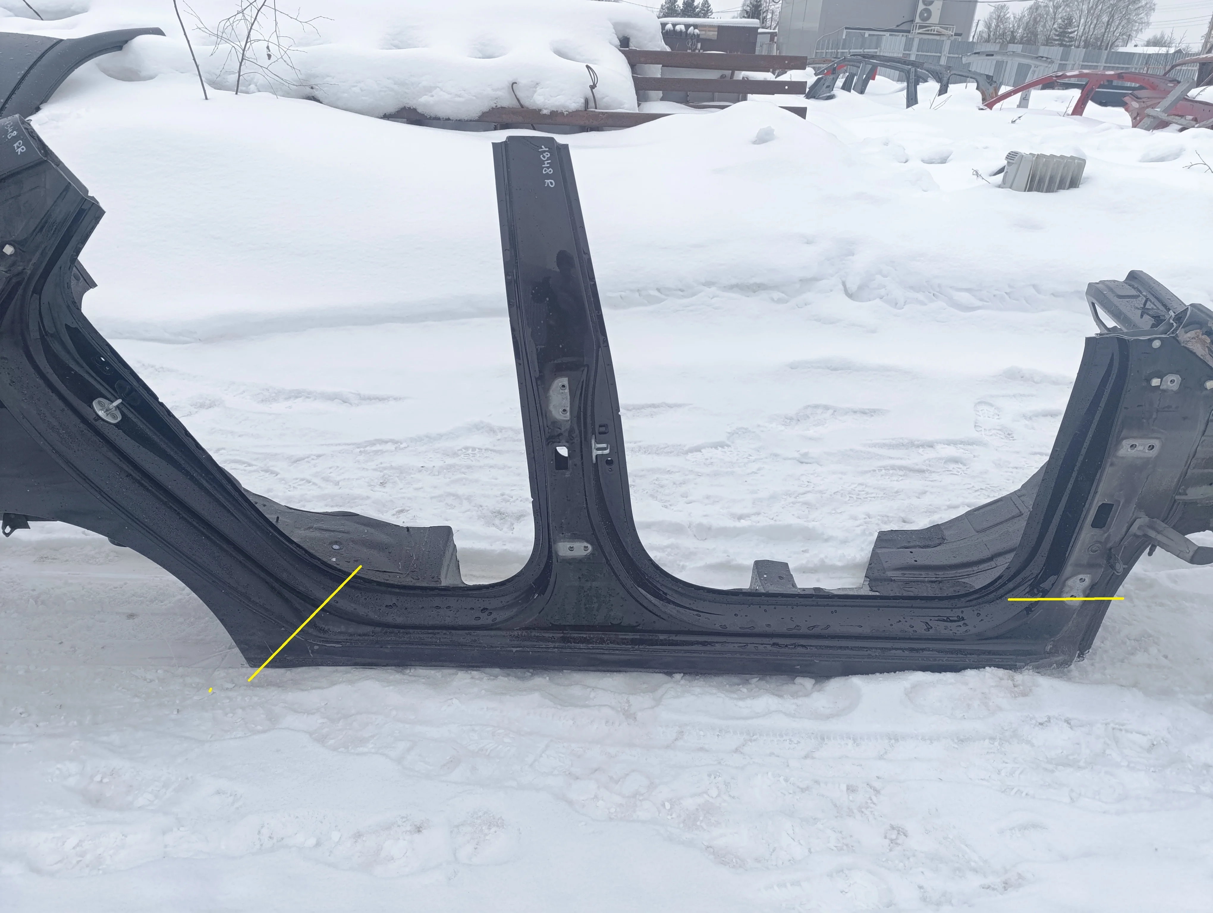 Порог со стойкой правый Solaris 2017>