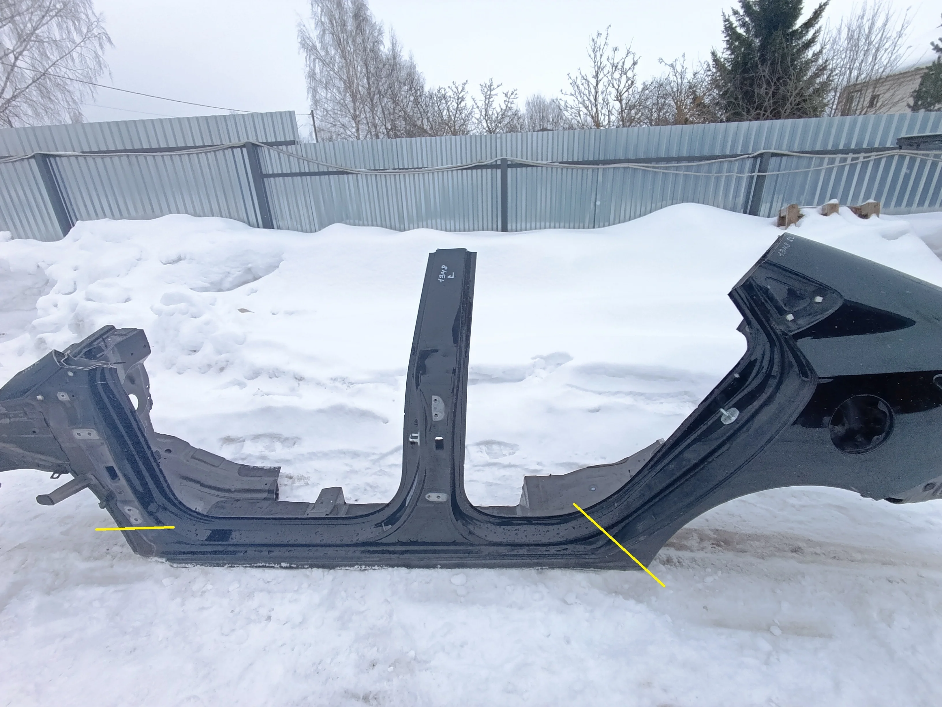 Порог со стойкой левый Solaris 2017>