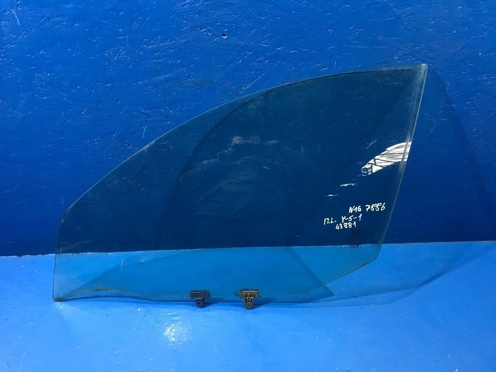 Стекло двери передней левой Nissan Almera N16 рестайлинг (2002—2006) N16 2 поколение 80301BM701, 80301BM701 Лево Перед QG18DE 4216730