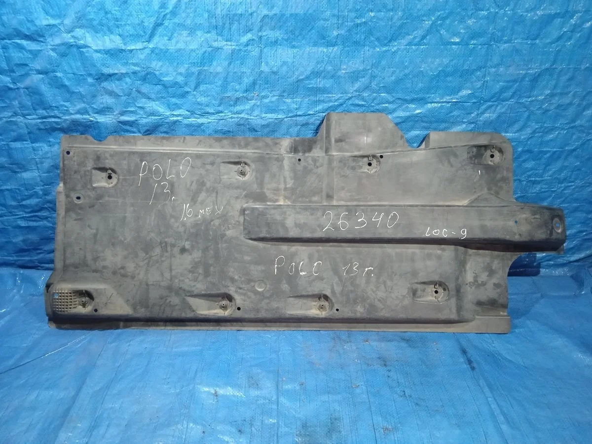 Защита днища левая Volkswagen Polo V (2009—2015) 612 602 6C1 6RU825201A Лево