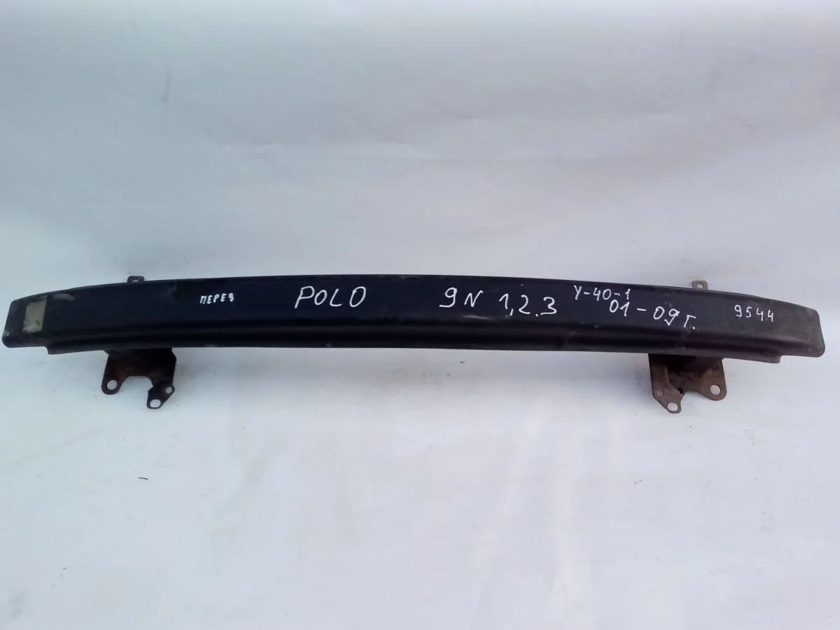 Усилитель переднего бампера Volkswagen Polo IV (2001—2005) 9N3 MK4 6Q0807109C  Перед