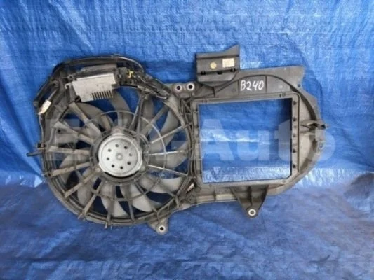 Вентилятор радиатора в сборе Audi A4 B6 (2000—2006) 8E 8E5 8EC 8ED B6 8E01212050,  8E0121207,  8E0121207H,  8E0121207E,  8E0959501F,  8E0959455,  873487F,
