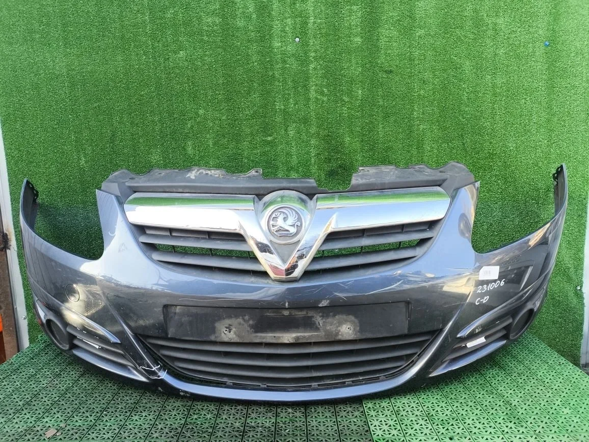 Бампер OPEL CORSA D 2006- передний синий б/у CORSA D(2006-2014)